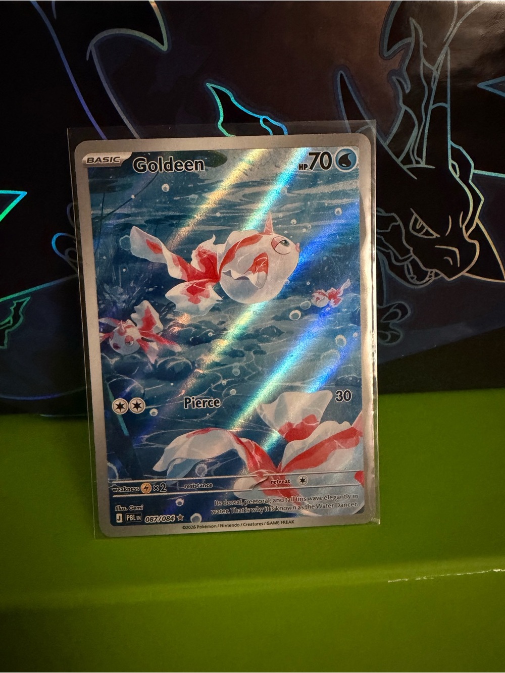 2026 POKEMON PBL EN-PITCH BLACK 087 GOLDEEN ILLUSTRATION RARE - MINT ++